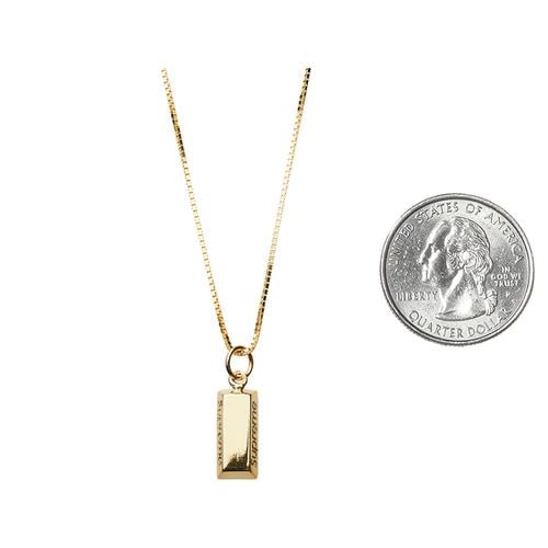 Supreme Gold Bar Pendant for spring summer 16 season