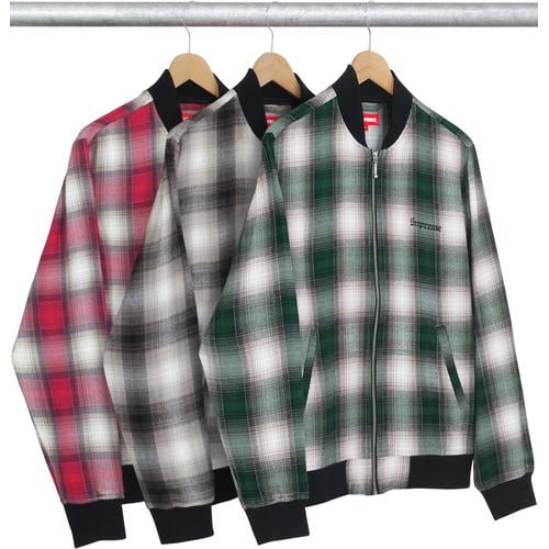 Supreme Shadow Plaid Bomber for spring summer 16 season