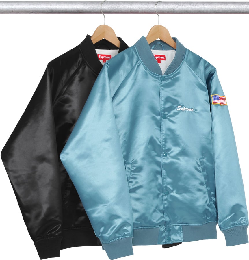 supreme satin jacket