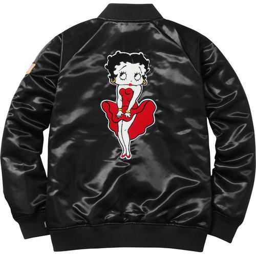 Details on Supreme Betty Boop© Satin Club Jacket None from spring summer
                                                    2016