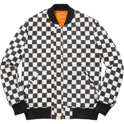 Details on Reversible Checkered MA-1 None from spring summer
                                                    2016