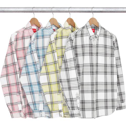 Supreme Box Plaid Flannel Shirt for spring summer 16 season