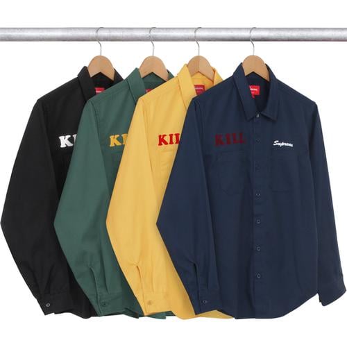 Supreme Kill Work Shirt for spring summer 16 season