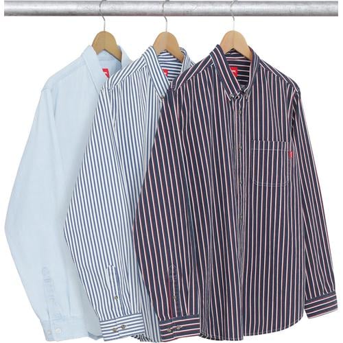 Supreme Striped Denim Shirt for spring summer 16 season