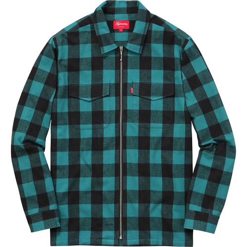 Details on Buffalo Plaid Flannel Zip Shirt None from spring summer
                                                    2016