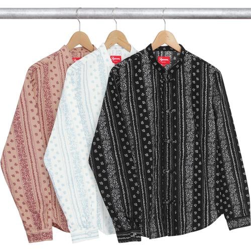 Supreme Toggle Band Collar Shirt for spring summer 16 season