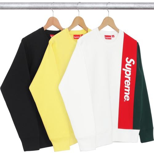 Supreme Panelled Crewneck for spring summer 16 season