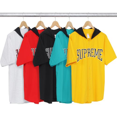 Supreme Hooded Baseball Top for spring summer 16 season