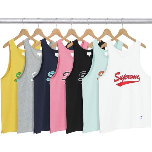 Supreme Script Tank Top for spring summer 16 season