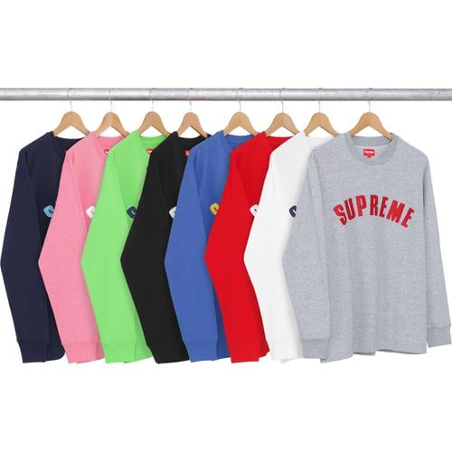 Supreme Arc Logo L S Top for spring summer 16 season