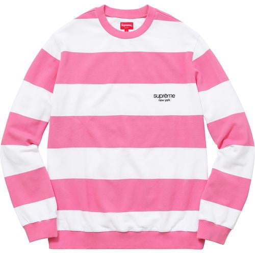 Details on Striped Pique Crewneck None from spring summer
                                                    2016