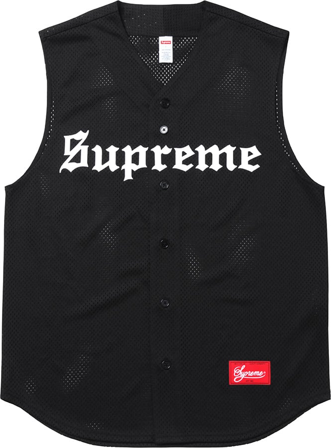 Supreme Sleeveless Baseball Jersey