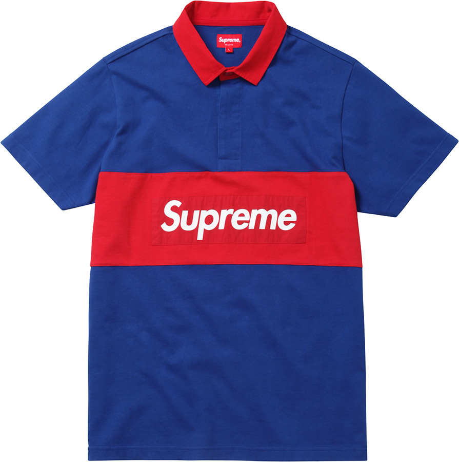 【s】supreme 2016ss rugby s/s shirt
