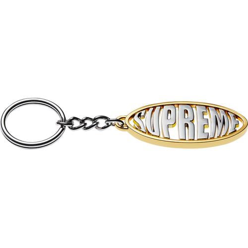 Supreme Oval Logo Keychain for spring summer 17 season