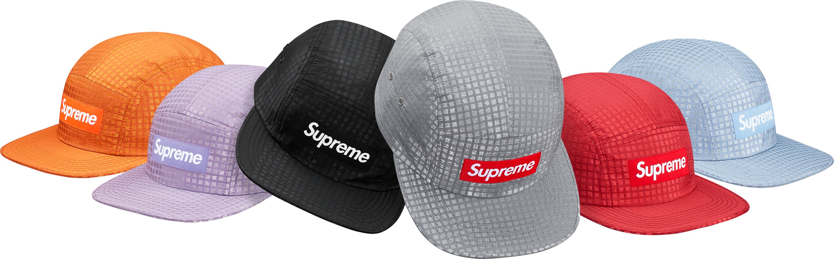 Supreme Metallic Check Camp Cap 未使用