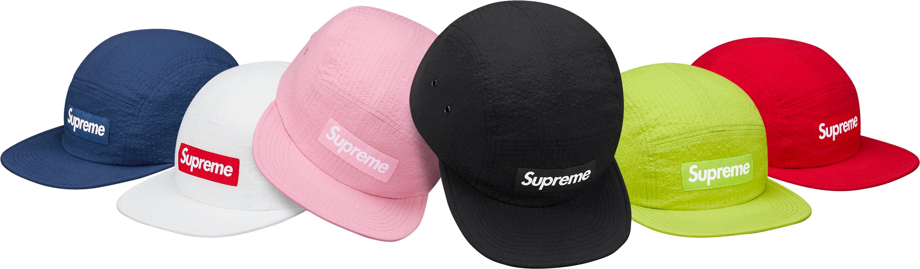 Tonal Seersucker Camp Cap - spring summer 2017 - Supreme