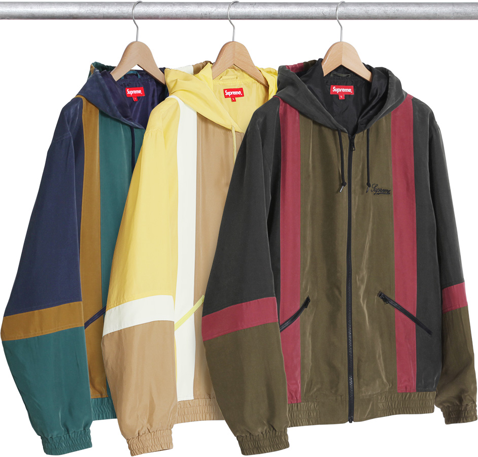 supreme silk hooded jacket