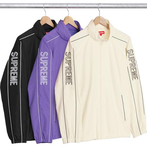 Supreme Striped Logo Windbreaker for spring summer 17 season