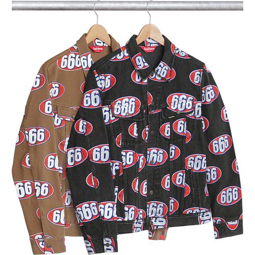 Supreme 666 Denim Trucker Jacket for spring summer 17 season