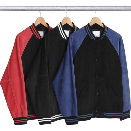 Supreme Suede Varsity Jacket for spring summer 17 season