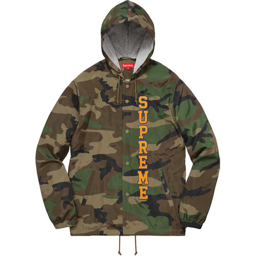 Supreme Vertical Logo Hooded Coaches Jacket (SS17)