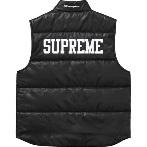 Details on Supreme Champion Puffy Vest None from spring summer 2017 (Price is $158)