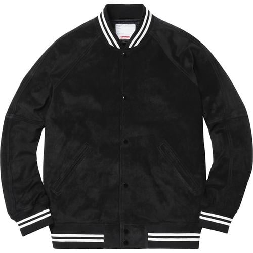 Details on Suede Varsity Jacket None from spring summer
                                                    2017 (Price is $448)