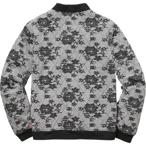 supreme quilted lace bomber jacket