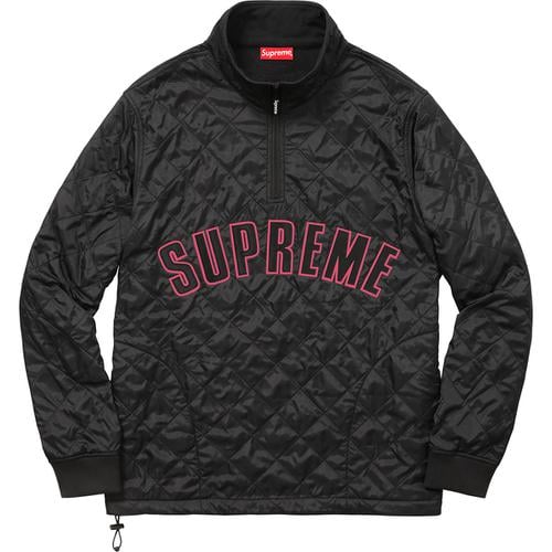 Arc Logo Quilted Half Zip Pullover - spring summer 2017 - Supreme