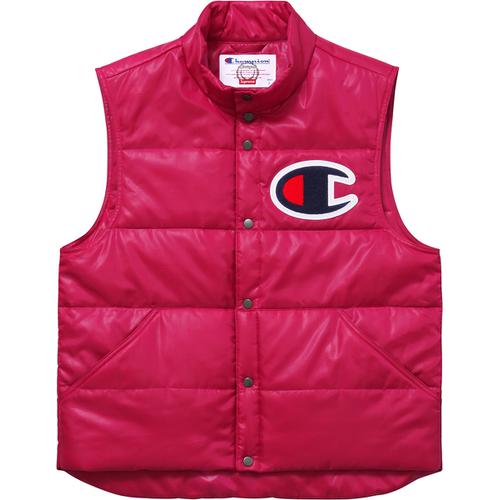 Details on Supreme Champion Puffy Vest None from spring summer 2017 (Price is $158)
