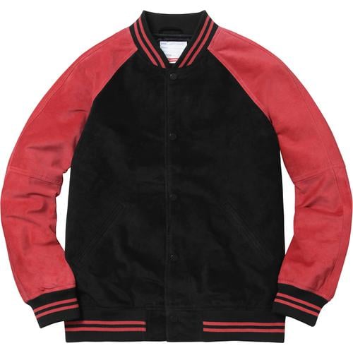 Details on Suede Varsity Jacket None from spring summer
                                                    2017 (Price is $448)