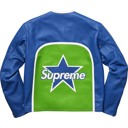 Details on Supreme Vanson Leather Star Jacket None from spring summer
                                                    2017 (Price is $1098)