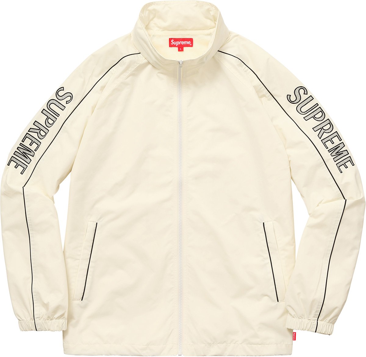 Striped Logo Windbreaker - spring summer 2017 - Supreme