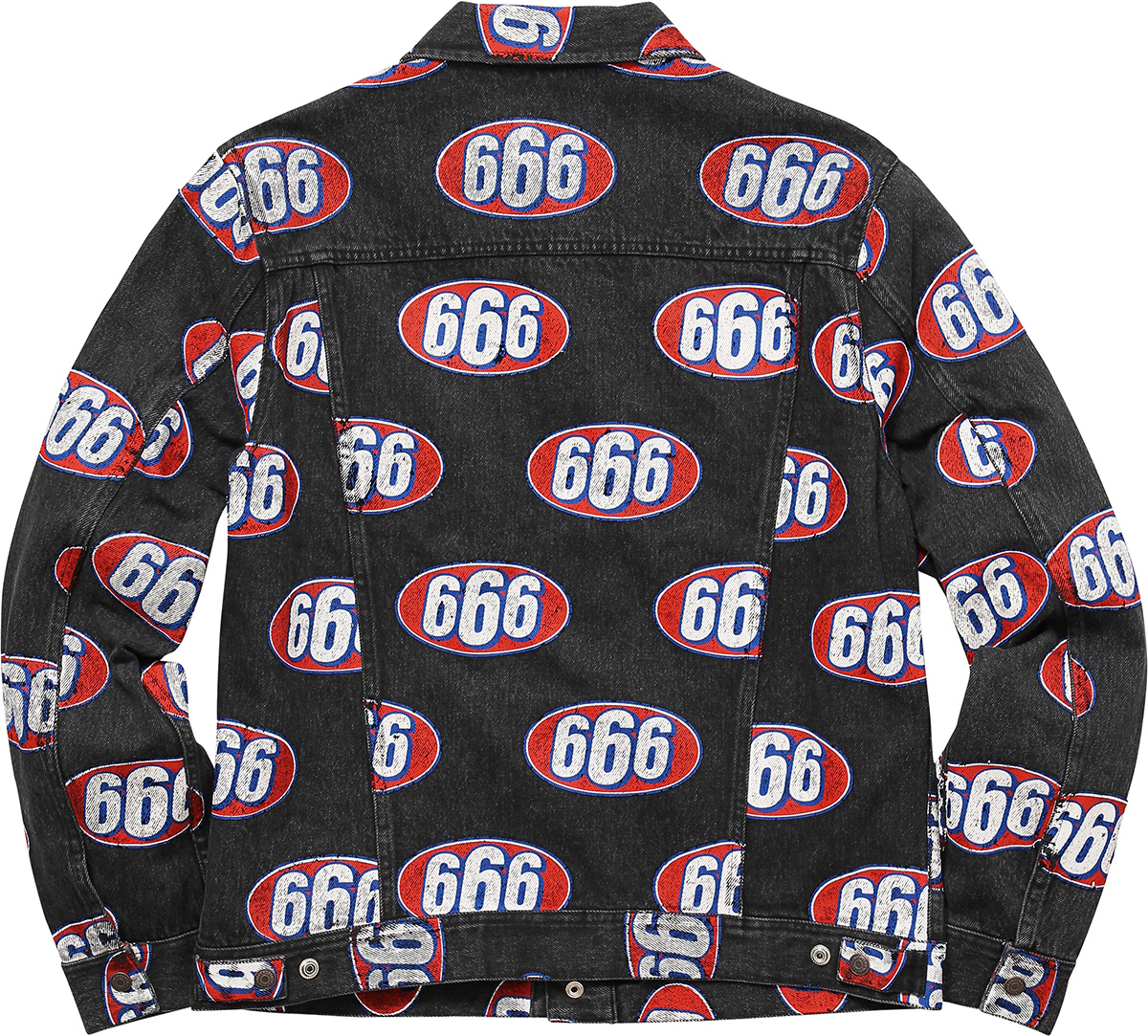 supreme 666 denim jacket