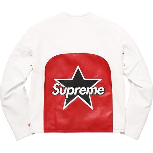 Details on Supreme Vanson Leather Star Jacket None from spring summer
                                                    2017 (Price is $1098)