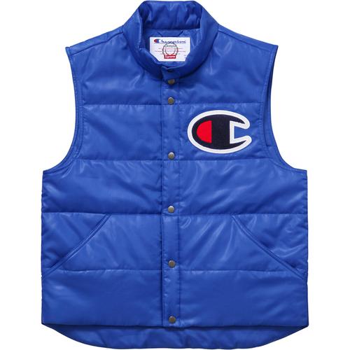 Details on Supreme Champion Puffy Vest None from spring summer
                                                    2017 (Price is $158)