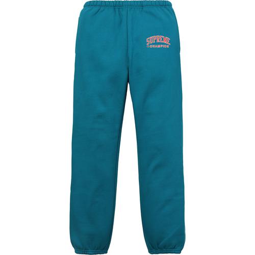 Details on Supreme Champion Sweatpant from spring summer
                                            2017 (Price is $138)