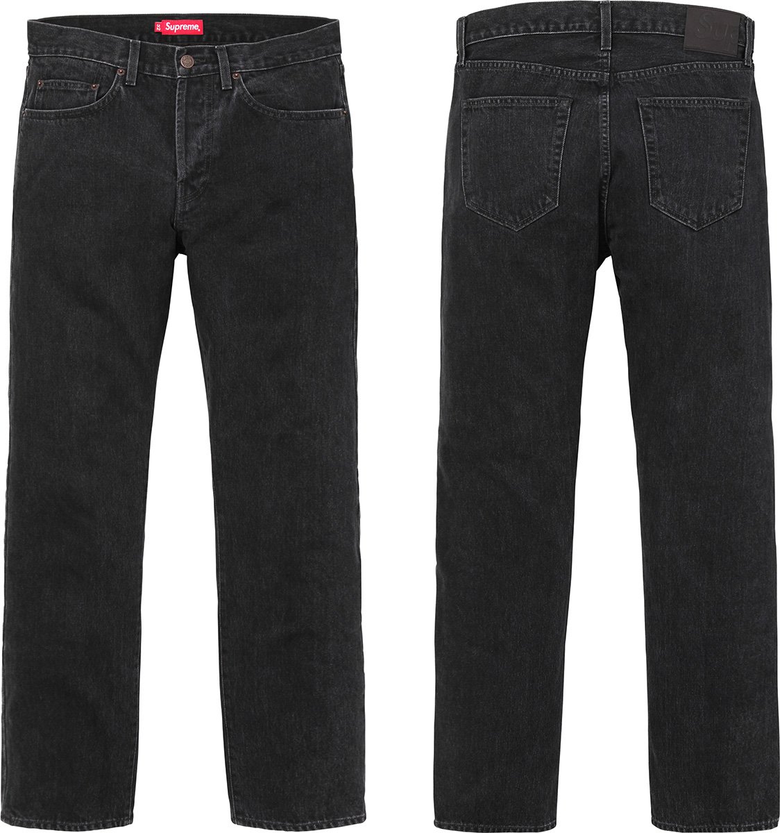 Stone Washed Black Slim Jeans - spring summer 2017 - Supreme