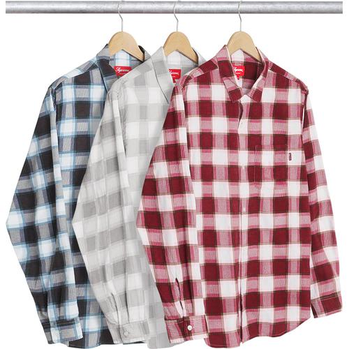 Supreme Printed Plaid Flannel Shirt released during spring summer 17 season