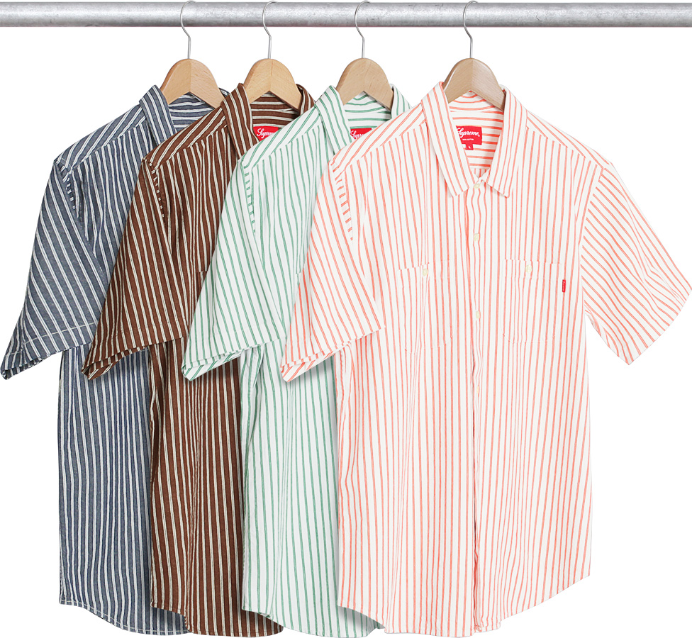 Stripe Denim S/S Shirt - Supreme Community