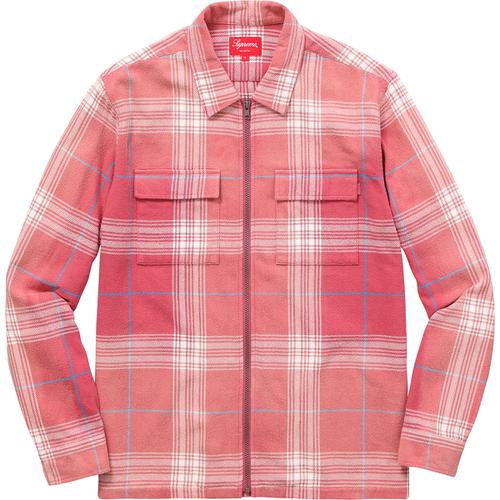 Details on Faded Plaid Flannel Zip Up Shirt None from spring summer
                                                    2017 (Price is $118)