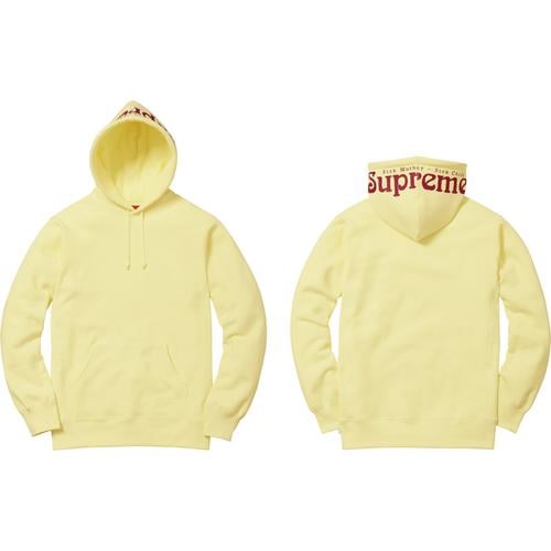 Supreme Sick Mother Sick Child Hooded Sweatshirt released during spring summer 17 season