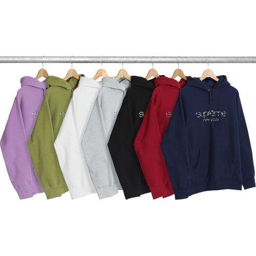 Supreme Multi Color Classic Logo Hooded Sweatshirt released during spring summer 17 season