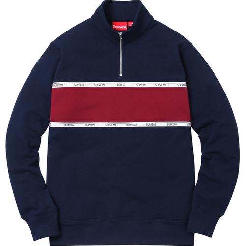 Details on Logo Tape Stripe Half Zip Sweat None from spring summer
                                                    2017 (Price is $148)
