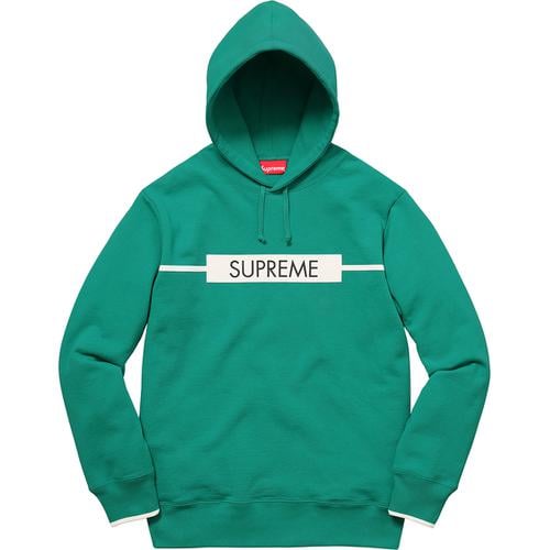 Details on Chest Twill Tape Hooded Sweatshirt None from spring summer
                                                    2017 (Price is $148)