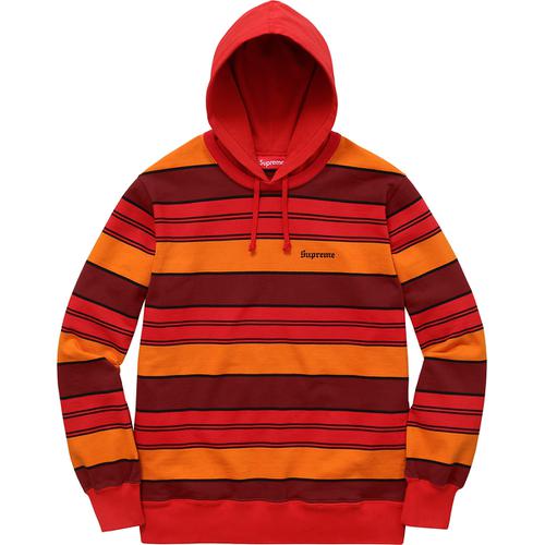 Details on Striped Hooded Crewneck None from spring summer
                                                    2017 (Price is $128)