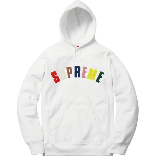 Details on Chenille Arc Logo Hooded Sweatshirt None from spring summer 2017 (Price is $148)