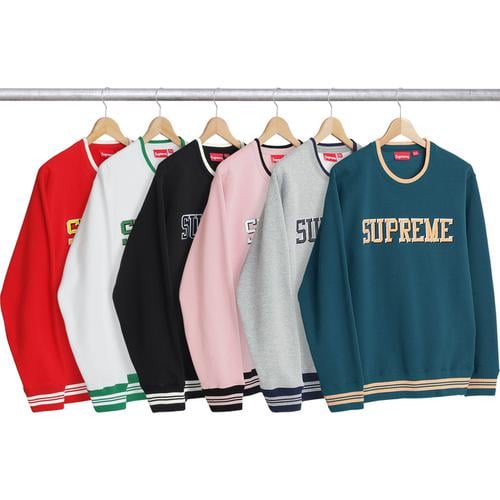 Supreme Felt Shadow Crewneck released during spring summer 17 season