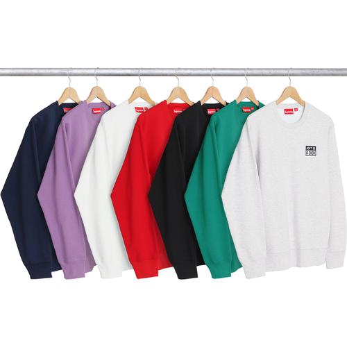 Supreme Don't Be A Dick Crewneck releasing on Week 1 for spring summer 2017