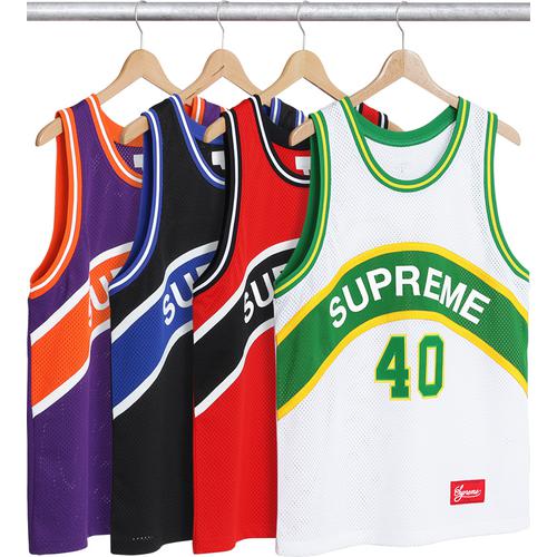Supreme Curve Basketball Jersey released during spring summer 17 season